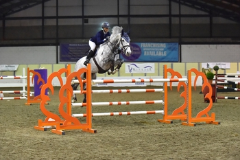 Annabel Shields wins The Champagne Cave Winter Grades B & C Qualifier at Morris Equestrian Centre